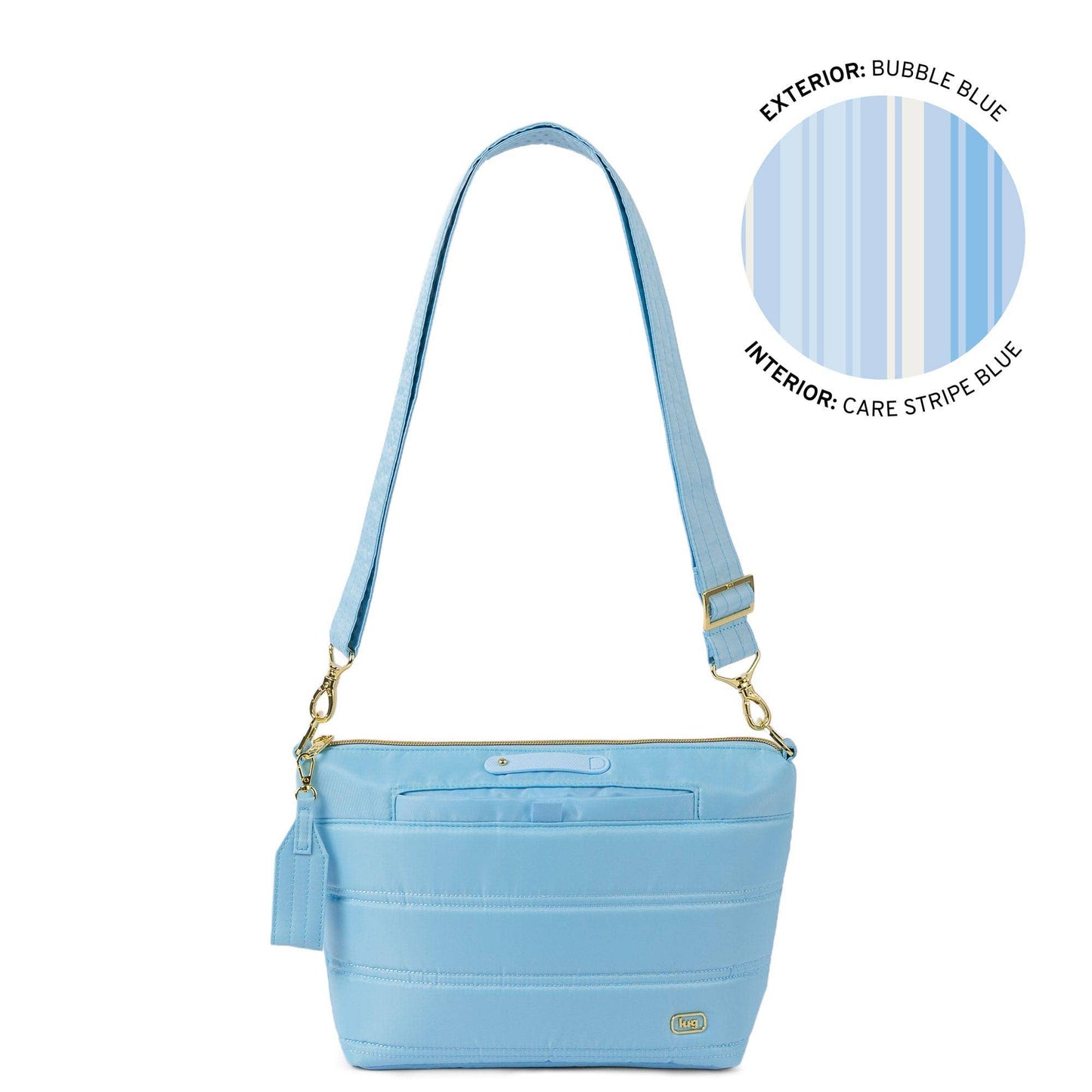 LUG Flare 2 Crossbody Bag with Puller: BUBBLE BLUE