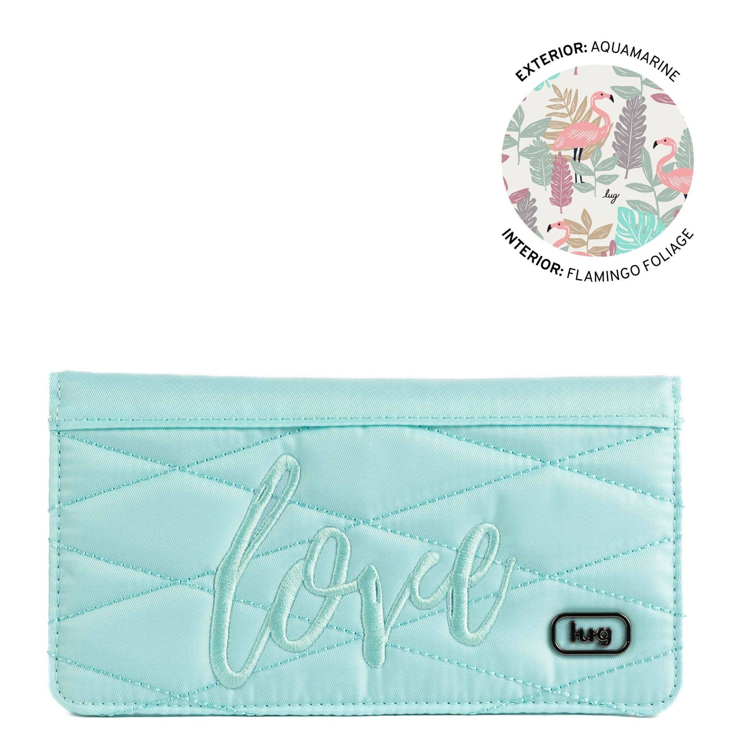 LUG Sweep Slim Flap Wallet: AQUAMARINE