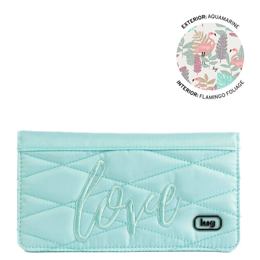 LUG Sweep Slim Flap Wallet: AQUAMARINE