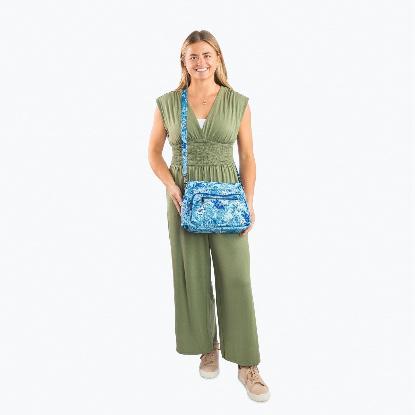 LUG Shimmy SE Crossbody Bag: BRUSHED GREY