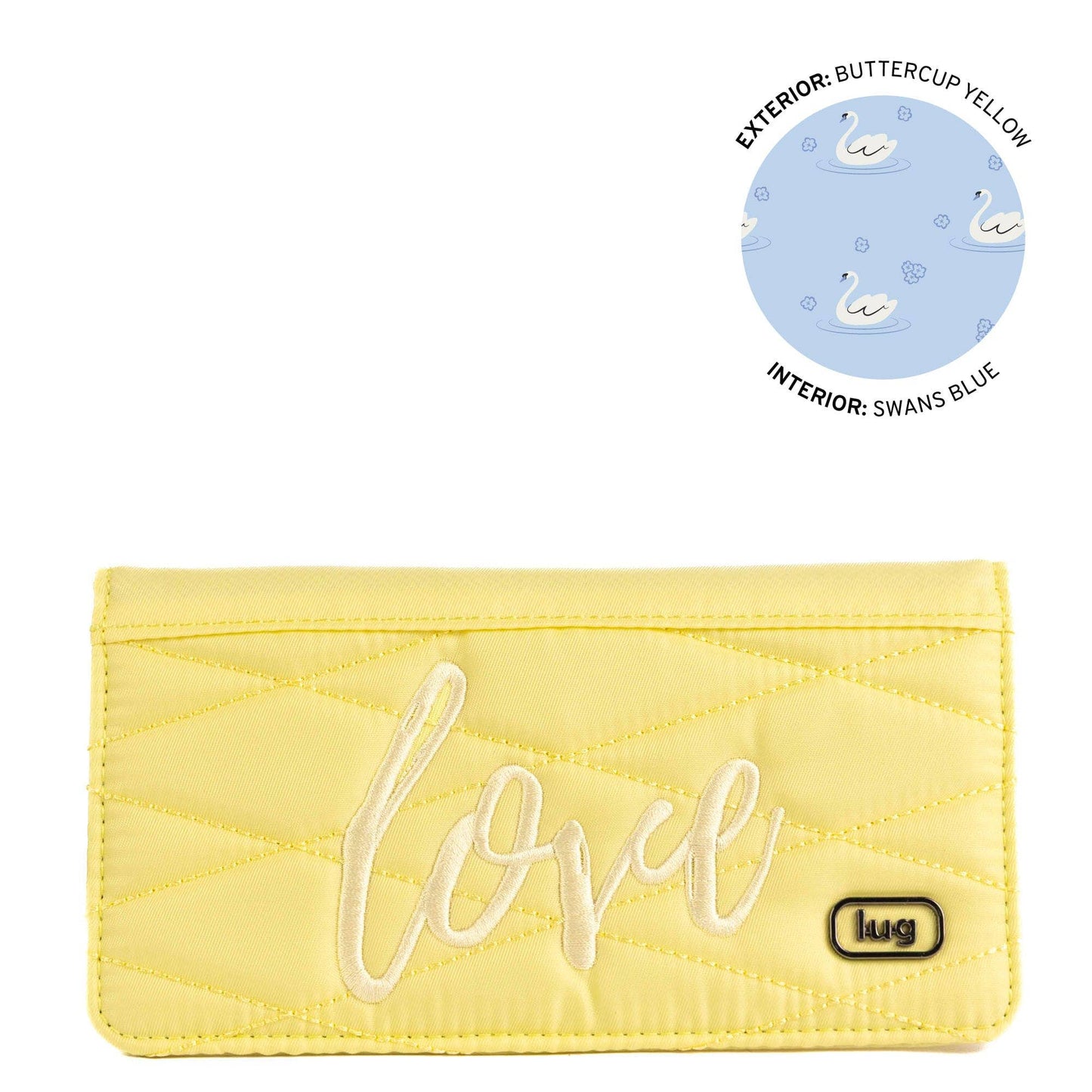 LUG Sweep Slim Flap Wallet: AQUAMARINE