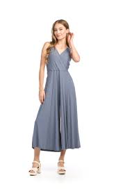 Papillon PP16833 Denim Stretch Crossover Jumpsuit