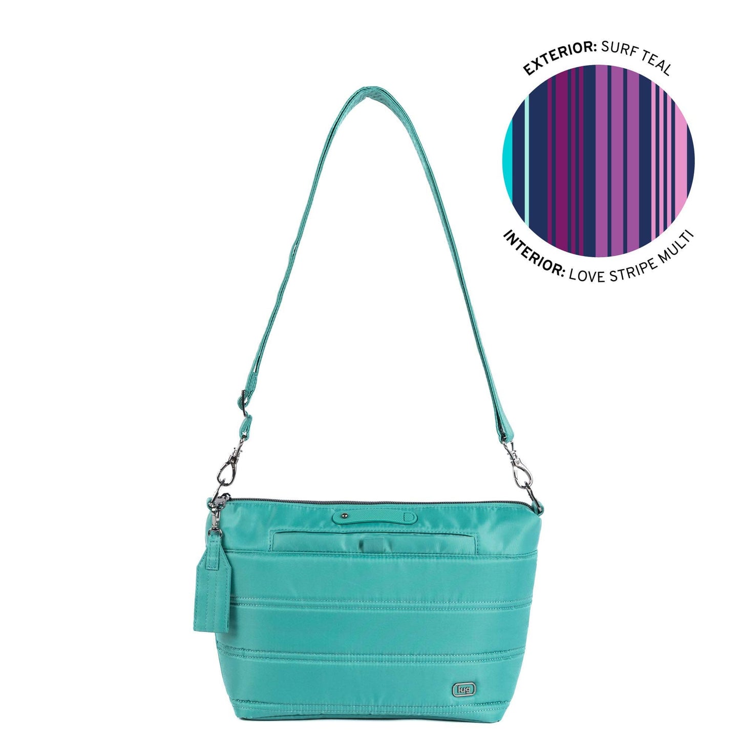 Flare 2 Crossbody Bag with Puller: METALLIC DIAMOND