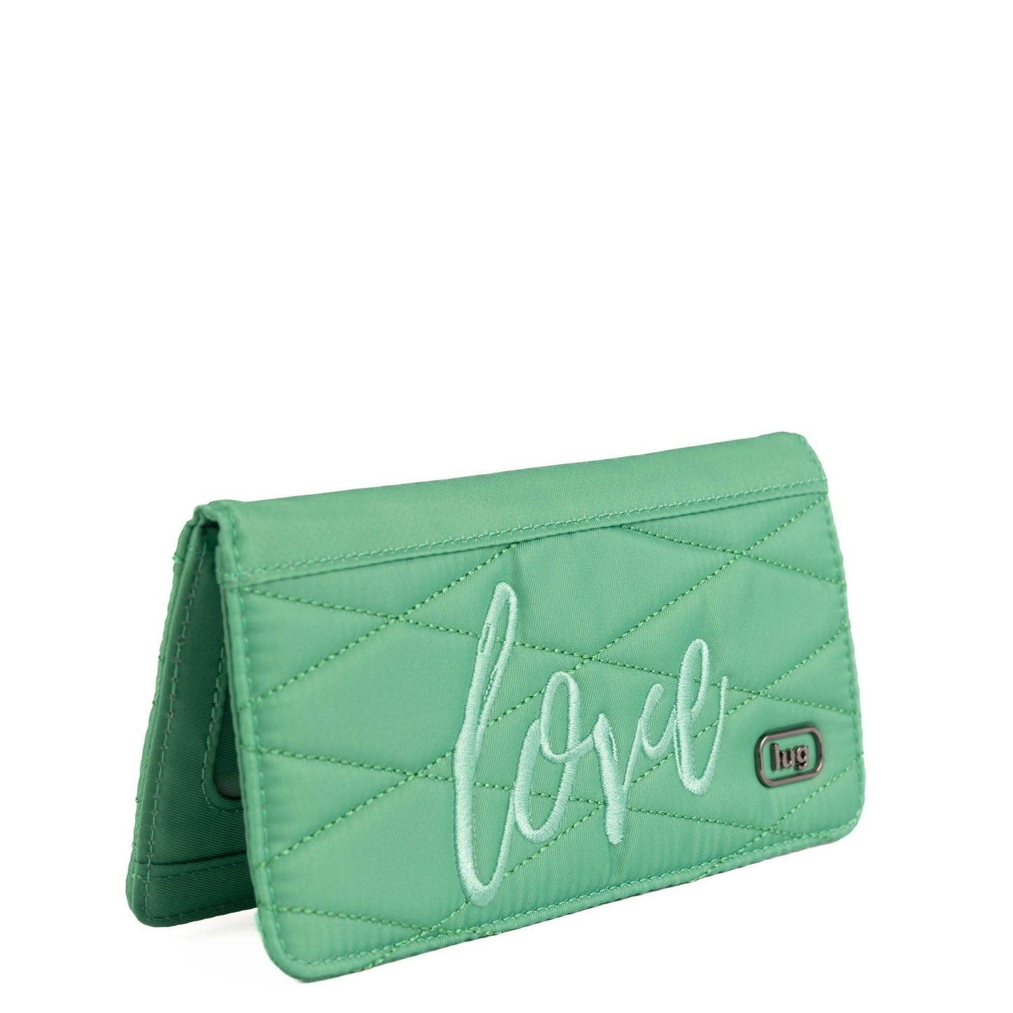 LUG Sweep Slim Flap Wallet: AQUAMARINE