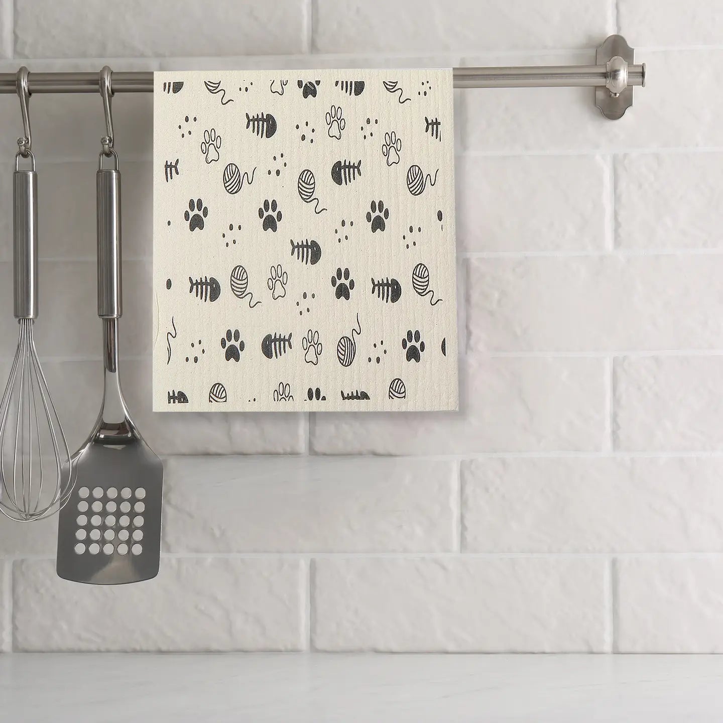 Swedish Dish Cloth Set of 2 Mischief Cats