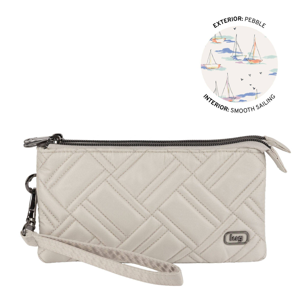 Frolic RFID Wristlet: CLOUD GREY