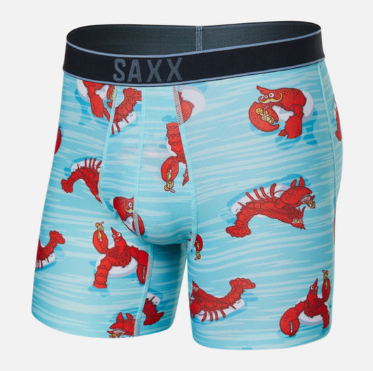 SAXX ULTRA SUPER SOFT Boxer Brief / Lobster Lounger- Aqua