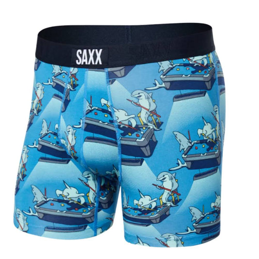 SAXX ULTRA SUPER SOFT Boxer Brief / Pool Shark Pool- Blue