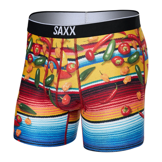 SAXX VOLT BREATHABLE MESH Boxer Brief / Hey Hot Stuff- Multi
