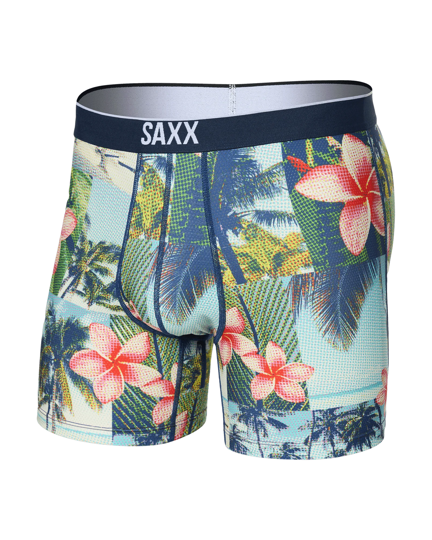 SAXX Volt Breathable Mesh Boxer Brief in Halftone Tropics Multi