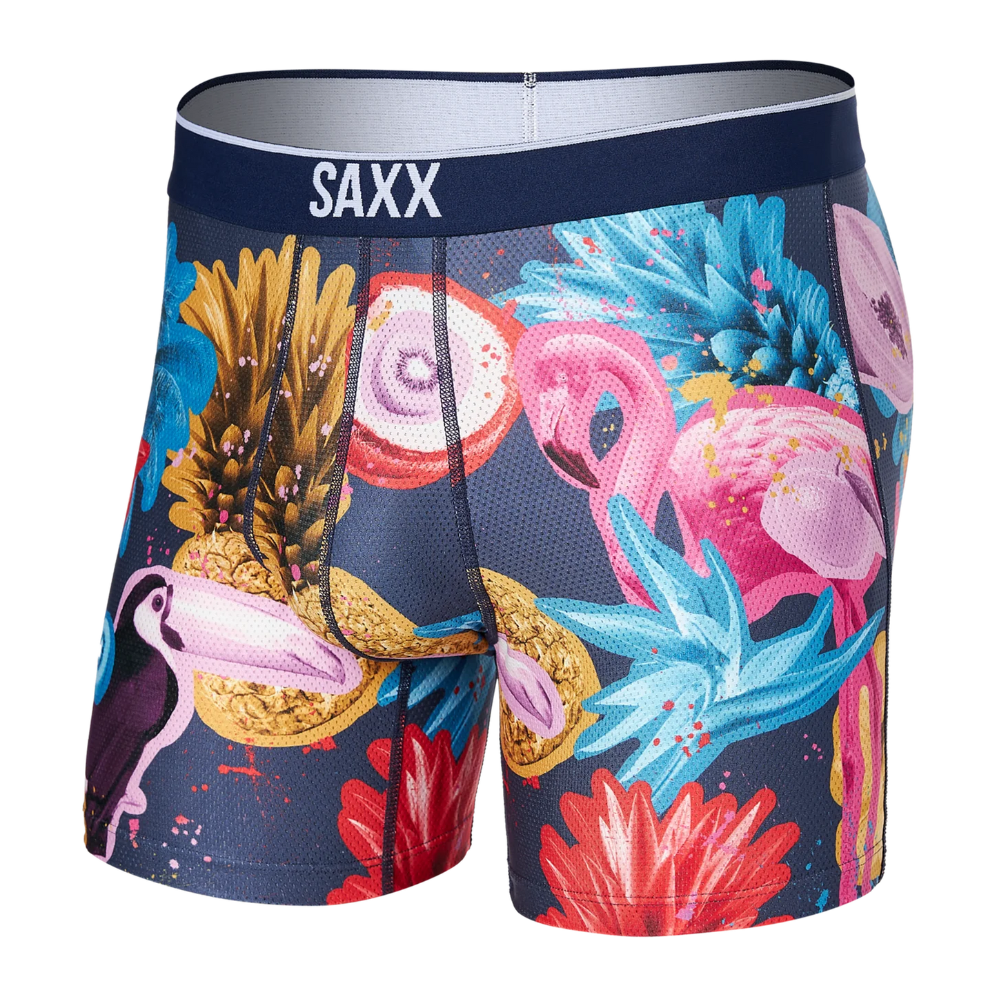 SAXX VOLT BREATHABLE MESH Boxer Brief / Tropical Punch- Blue