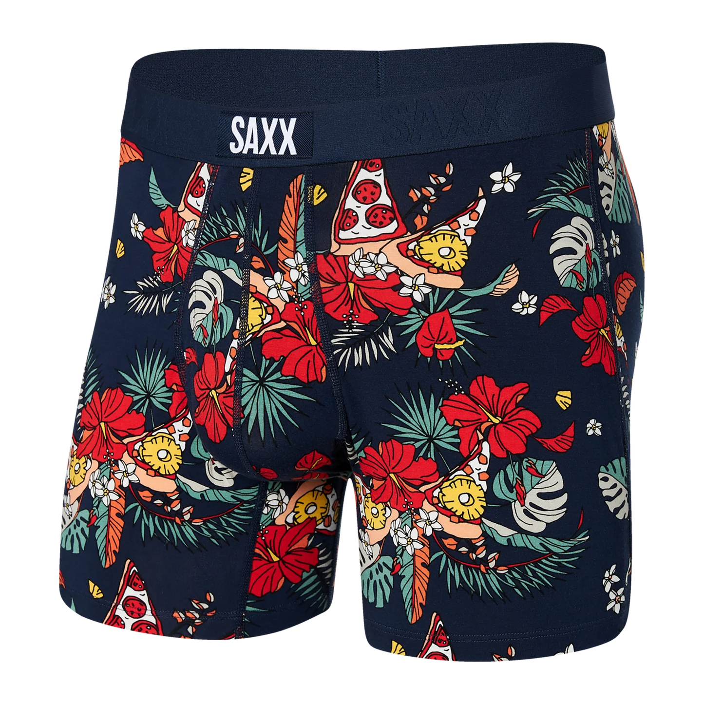 SAXX ULTRA SUPER SOFT Boxer Brief / Hawaiian Pizza- Navy