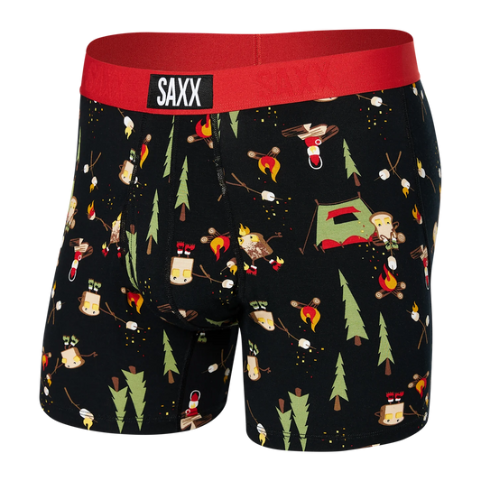 SAXX ULTRA SUPER SOFT Boxer Brief / Lets Get Toasted- Black