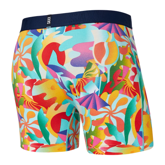 SAXX DROPTEMP™ COOLING COTTON Boxer Brief / Slushie Tropics- Multi