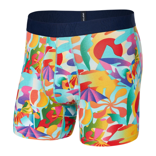 SAXX DROPTEMP™ COOLING COTTON Boxer Brief / Slushie Tropics- Multi