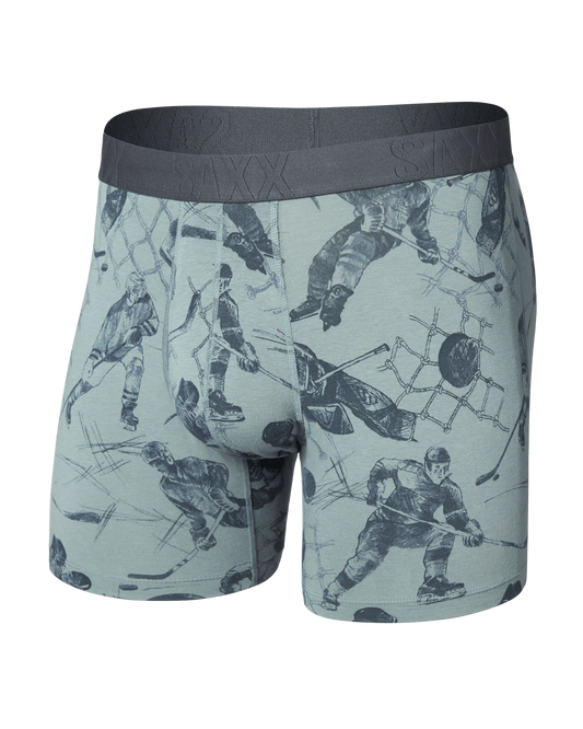 SAXX DropTemp® Cooling Cotton with Fly/ Silver Pine