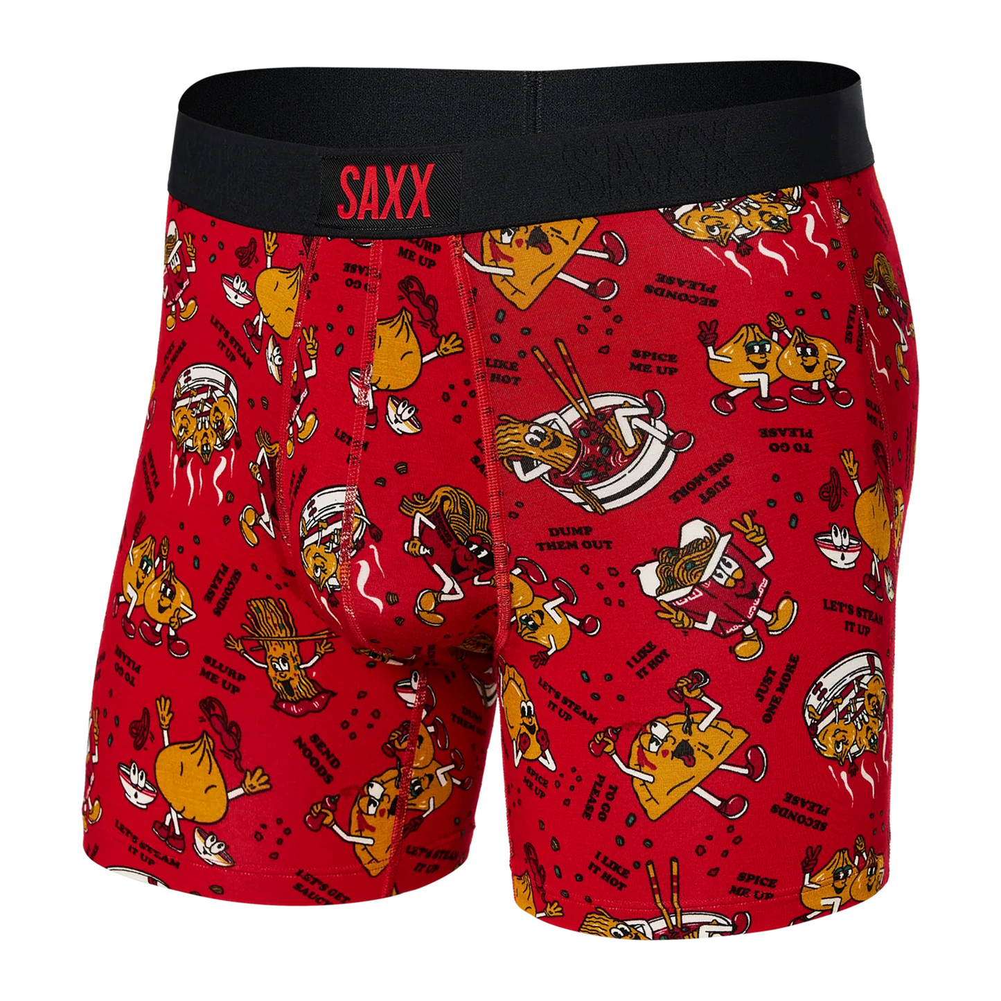 SAXX VIBE SUPER SOFT Boxer Brief / Dumps And Noods- Red