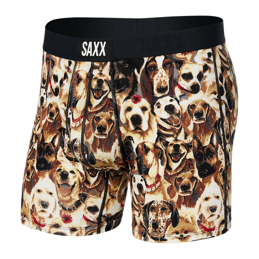 SAXX VIBE SUPER SOFT Boxer Brief / Dogs Of Saxx- Multi