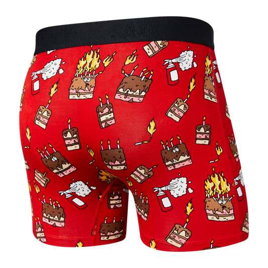 VIBE SUPER SOFT Boxer Brief / Fired Up- Red