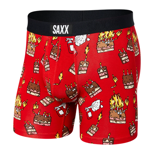 VIBE SUPER SOFT Boxer Brief / Fired Up- Red