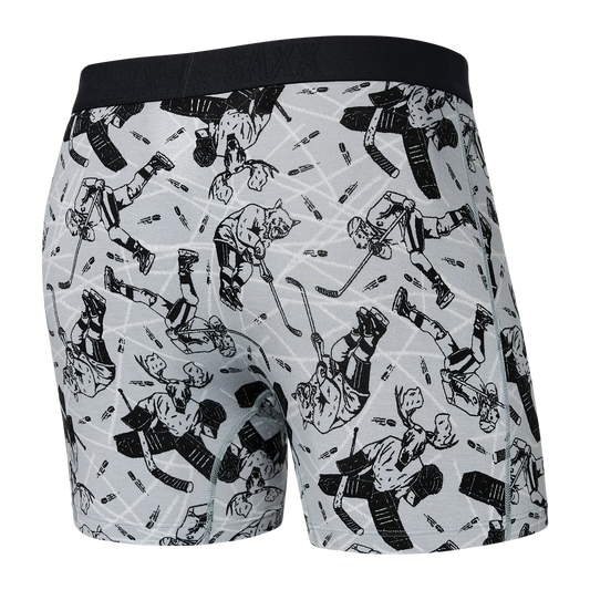 SAXX VIBE SUPER SOFT Boxer Brief / Wild Slapshot- Liner Grey