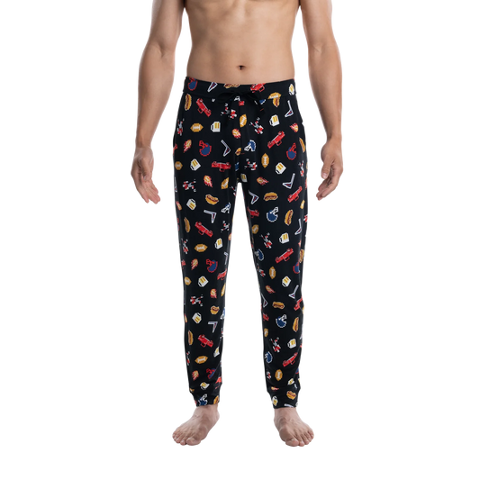 SAXX SNOOZE Pants / Football Gamer- Black