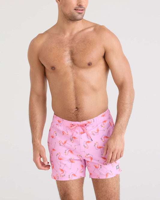 SAXX Oh Buoy 2N1. Classic Swim Trunk with Liner 5"