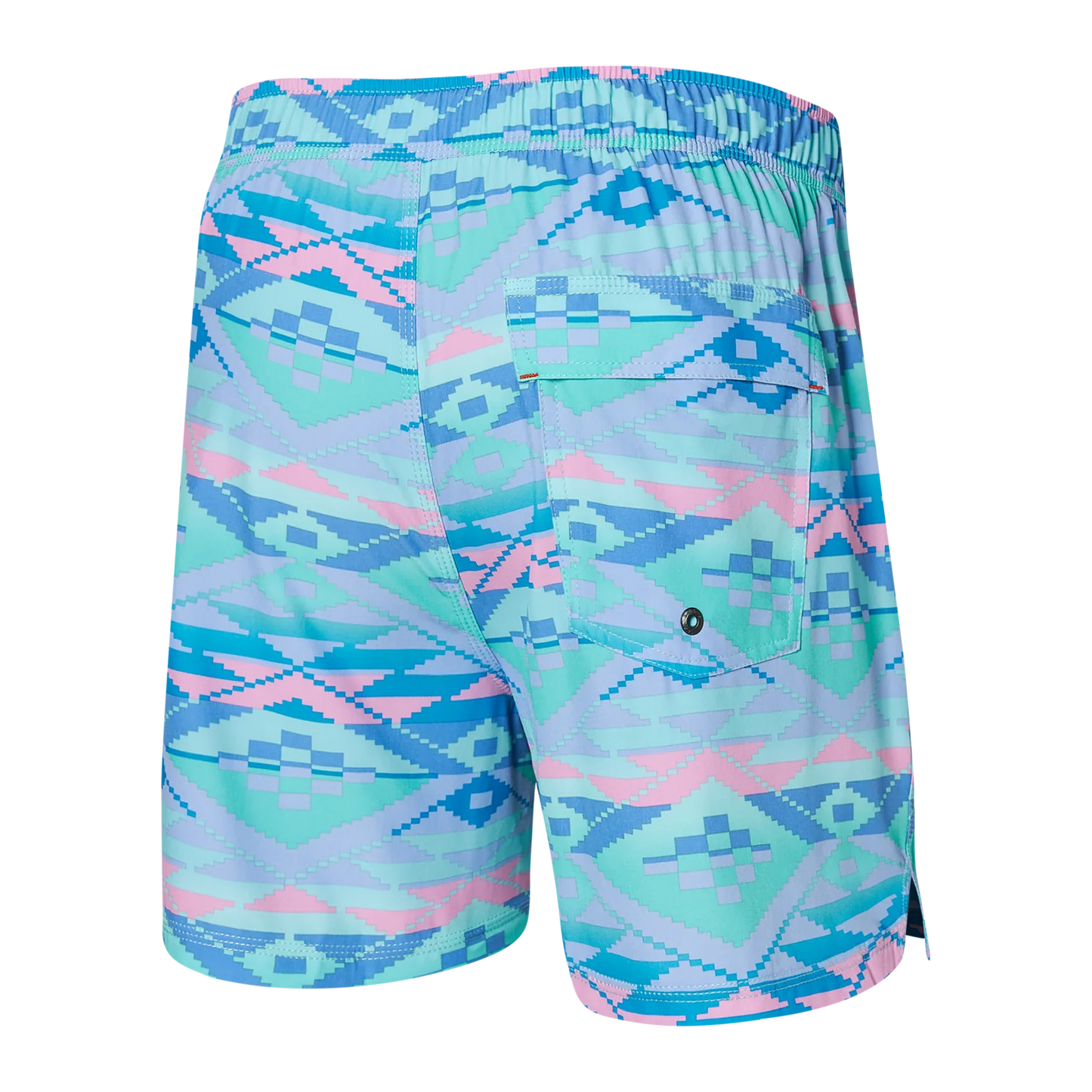 SAXX OH BUOY STRETCH VOLLEY Swim Shorts 5" / Geo Gradiant- Multi