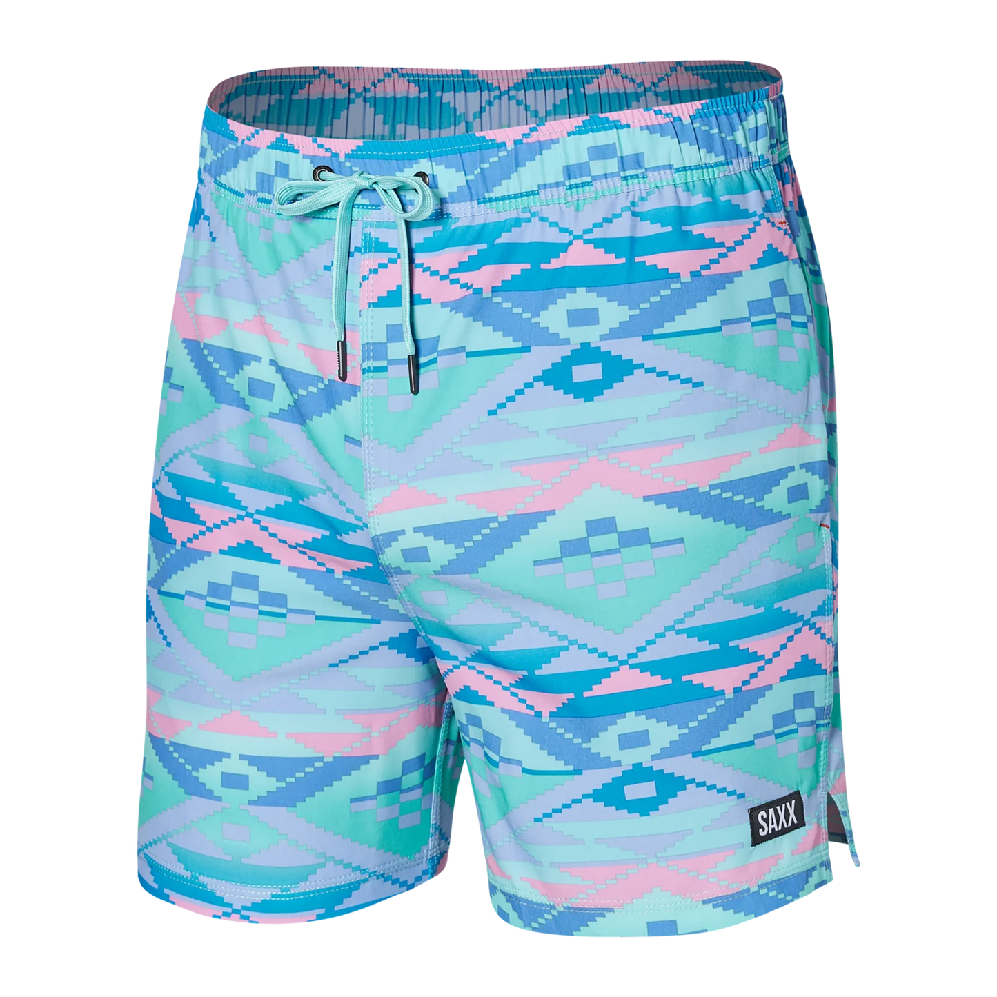 SAXX OH BUOY STRETCH VOLLEY Swim Shorts 5" / Geo Gradiant- Multi