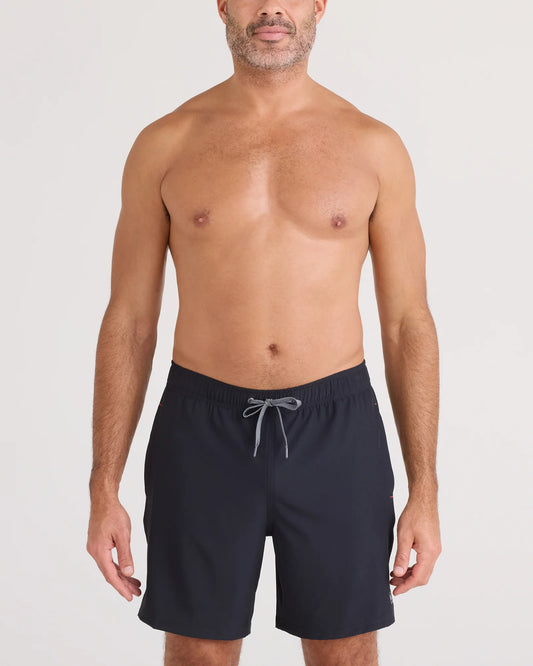 SAXX Oh Buoy 2N1 Classic Swim Trunk 7" with liner Black