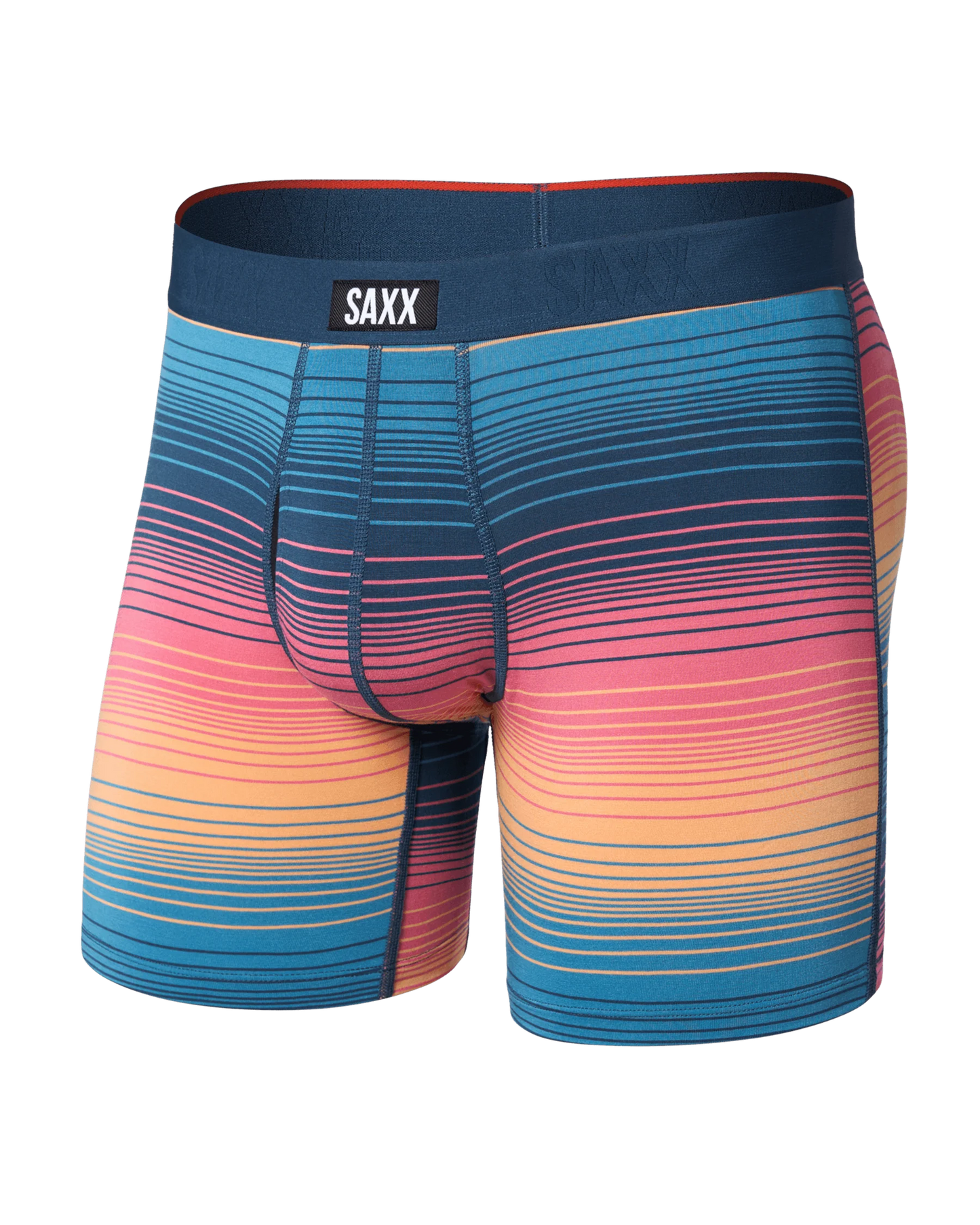 SAXX Vibe Xtra Soft Comfort Soft Comfort Boxer Brief 6" Hazy Strip Sunset