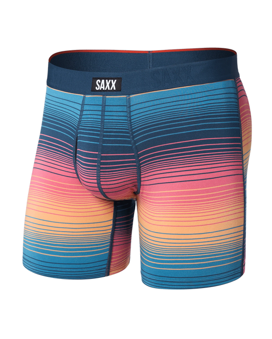 SAXX Vibe Xtra Soft Comfort Soft Comfort Boxer Brief 6" Hazy Strip Sunset