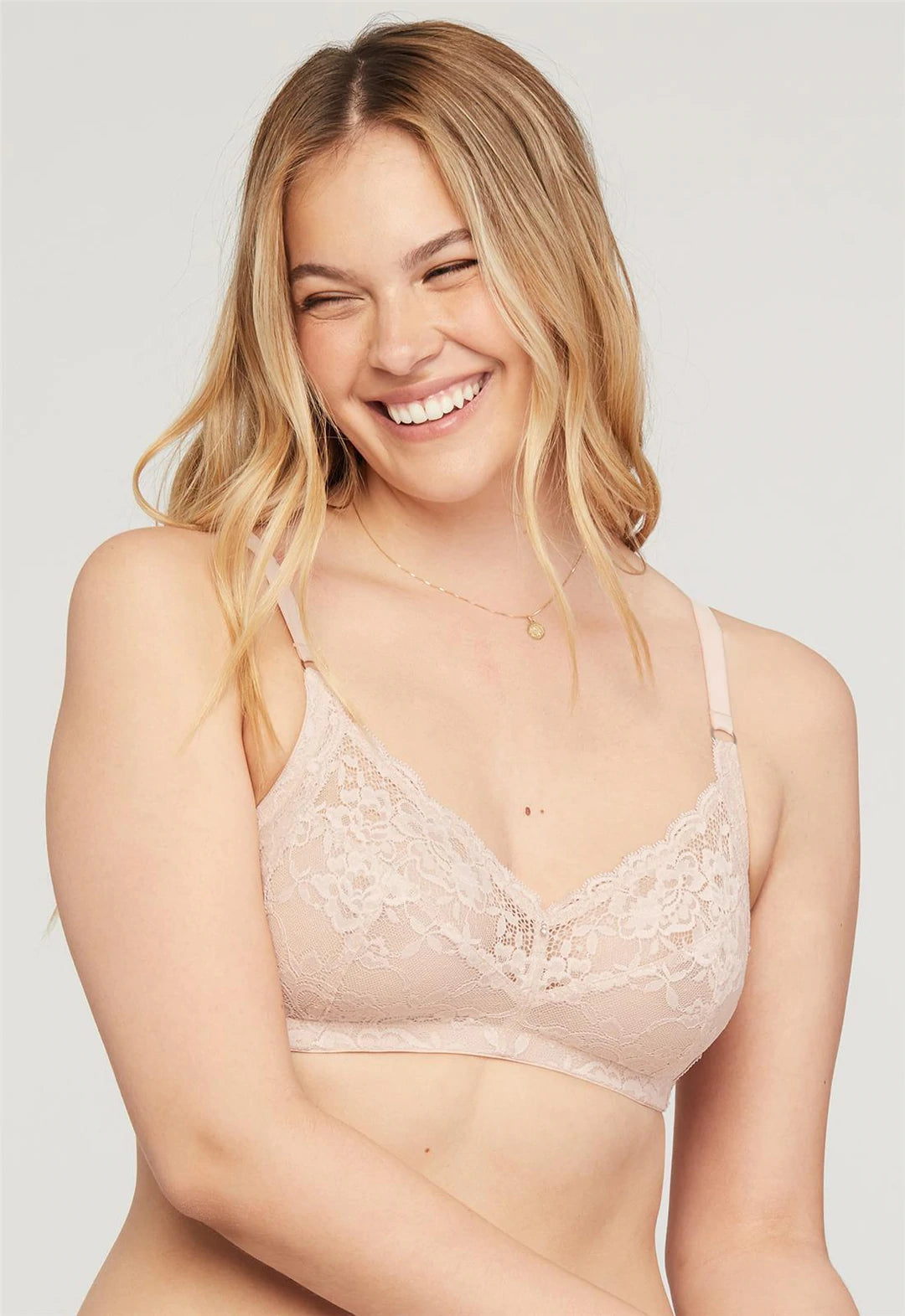 MONTELLE 9325 Halo Wire-Free Bra in Champagne