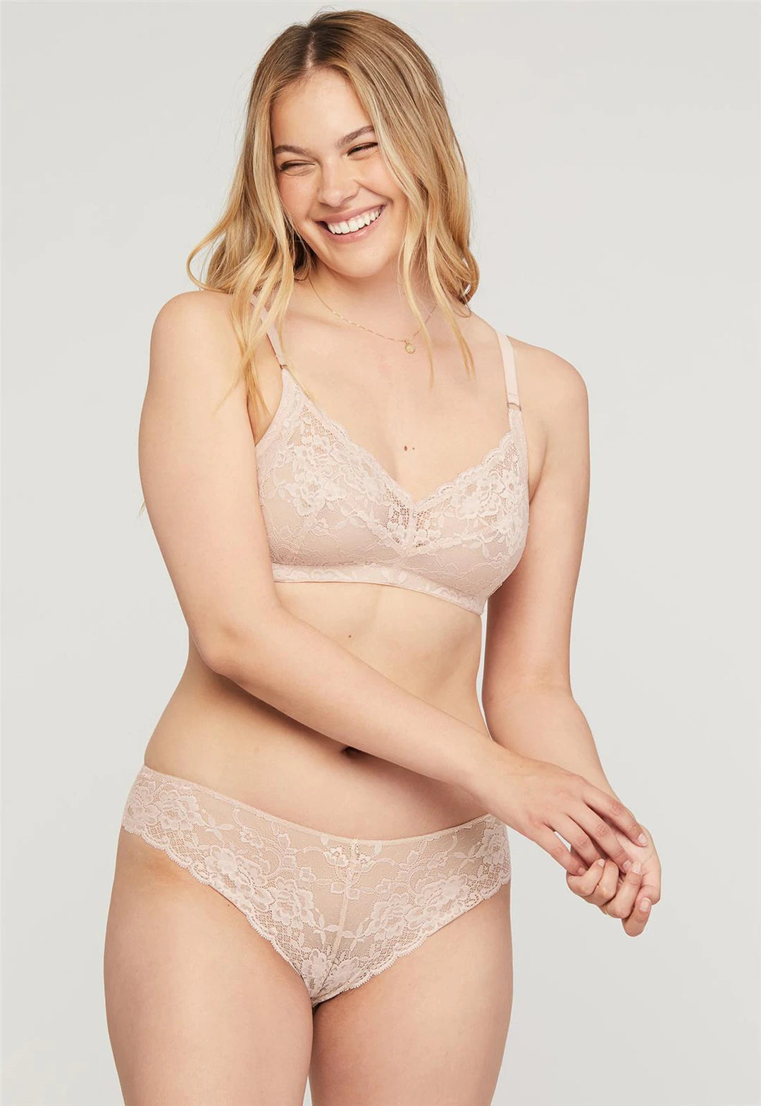 MONTELLE 9325 Halo Wire-Free Bra in Champagne