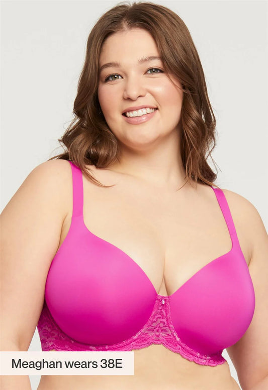 Montelle 9320 Pure Plus Full Coverage T-Shirt Bra in Watermelon/Champagne