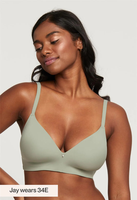 Montelle 9317 Wire-free T-Shirt Bra in Sage