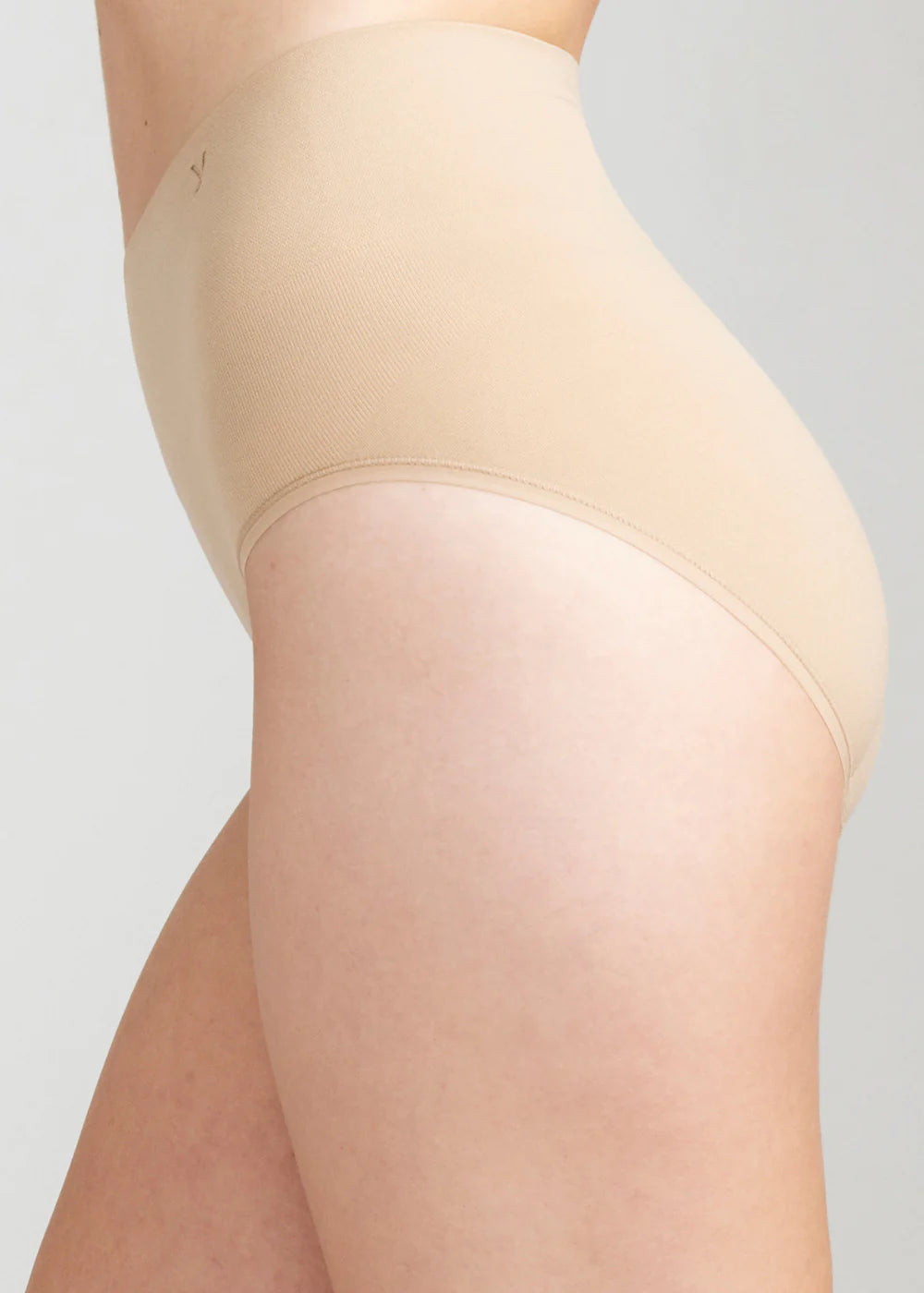 Comfortably Curved Smoothing Brief in Almond
