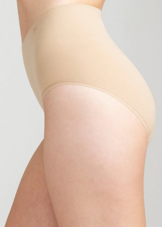 Spanx Curve Seamless Shaping boyshorts in beige