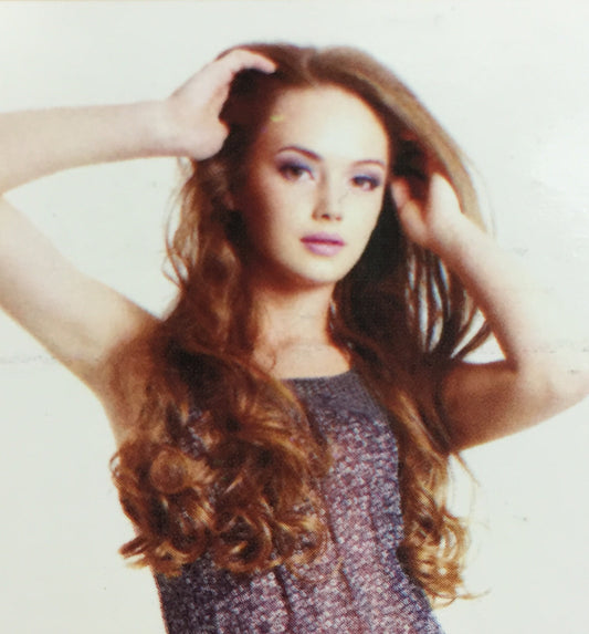 Wig Long Curly Red