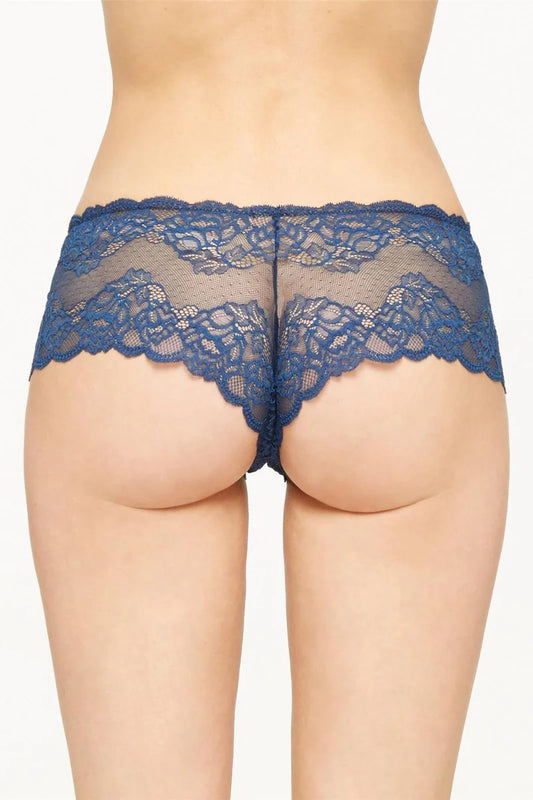 Montelle 9000 Lace Cheeky Panty In Midnight