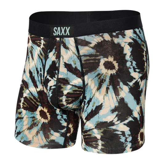 SAXX VIBE Super Soft  Boxer Brief /Earthy Tie Dye- Multi