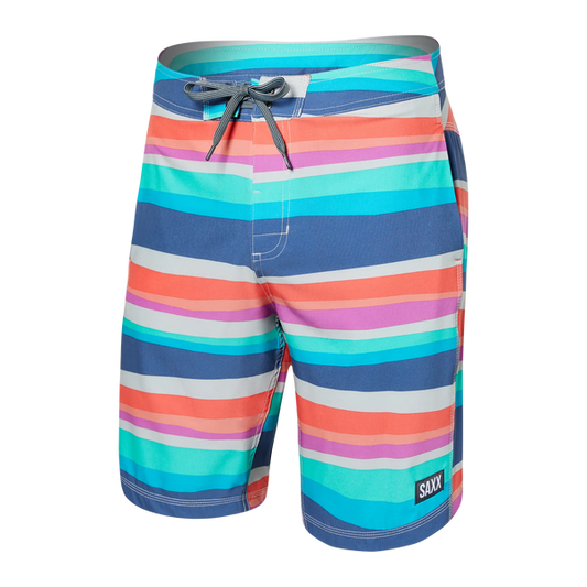 SAXX BETAWAVE Boardshort Swim Shorts 19" / Cutback Stripe- Multi
