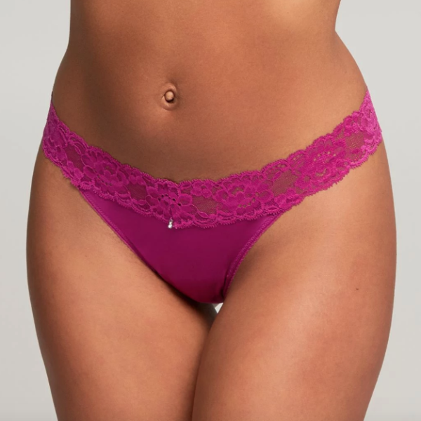 MONTELLE 9002 THONG IN DARK ORCHID