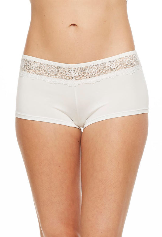 MONTELLE BODYBLISS BREEZE COLLECTION BOYSHORT IN IVORY