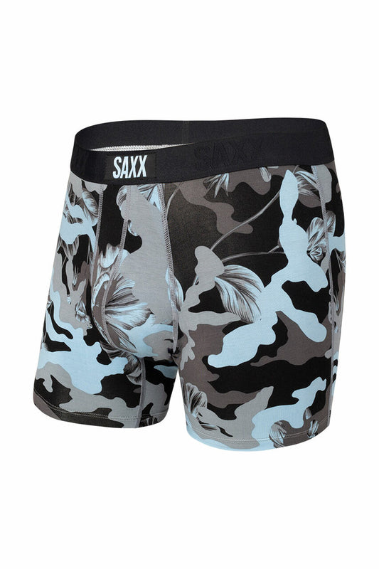 SAXX VIBE Super Soft  Boxer Brief in Blue Camo Flora