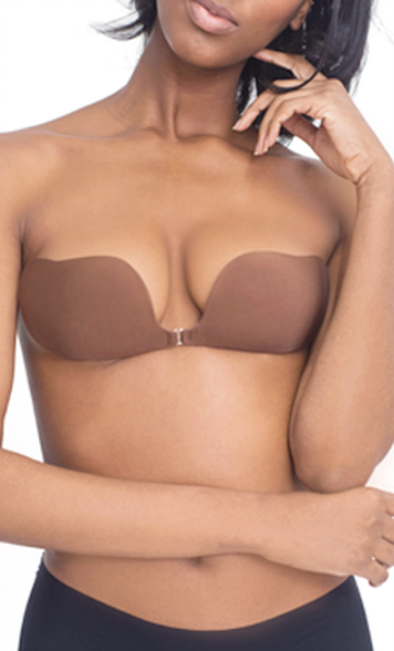 Bra Accessories- Natural Adhesive Clip Bra in Nude or Black