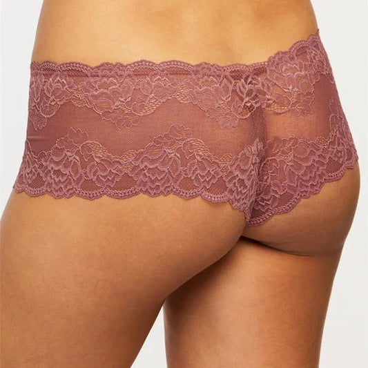MONTELLE 9000 LACE CHEEKLY PANTY IN MESA ROSE