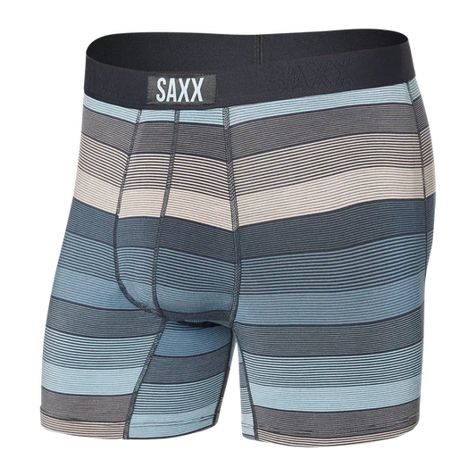 SAXX VIBE Super Soft  Boxer Brief / Hazy Stripe- Washed Blue