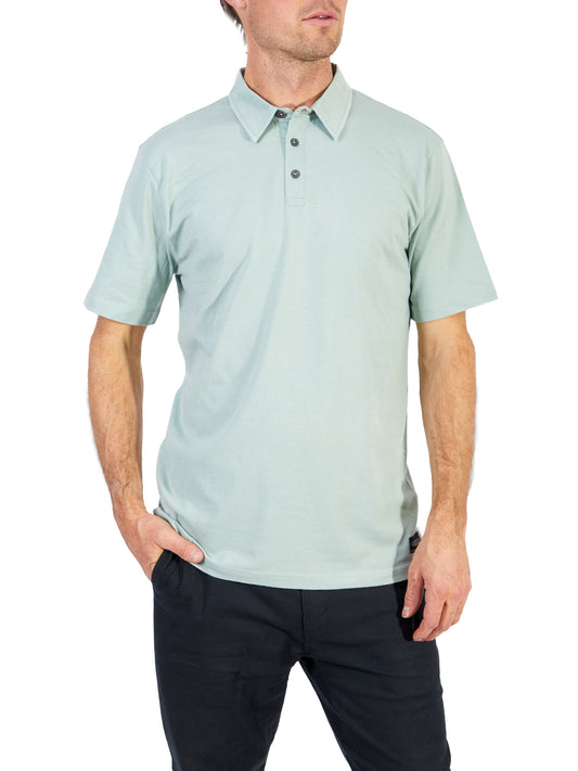 Silver Men's Sage Polo Shirt