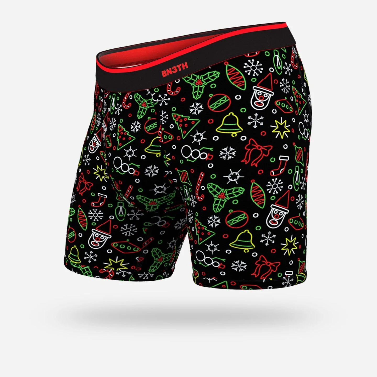 BN3TH BOXER BRIEF IN NEON CHRISTMAS
